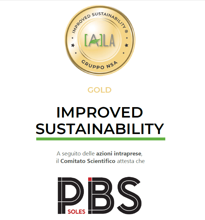 PBS Soles Srl riceve l’attestato GOLD per il miglioramento della sostenibilità ESG